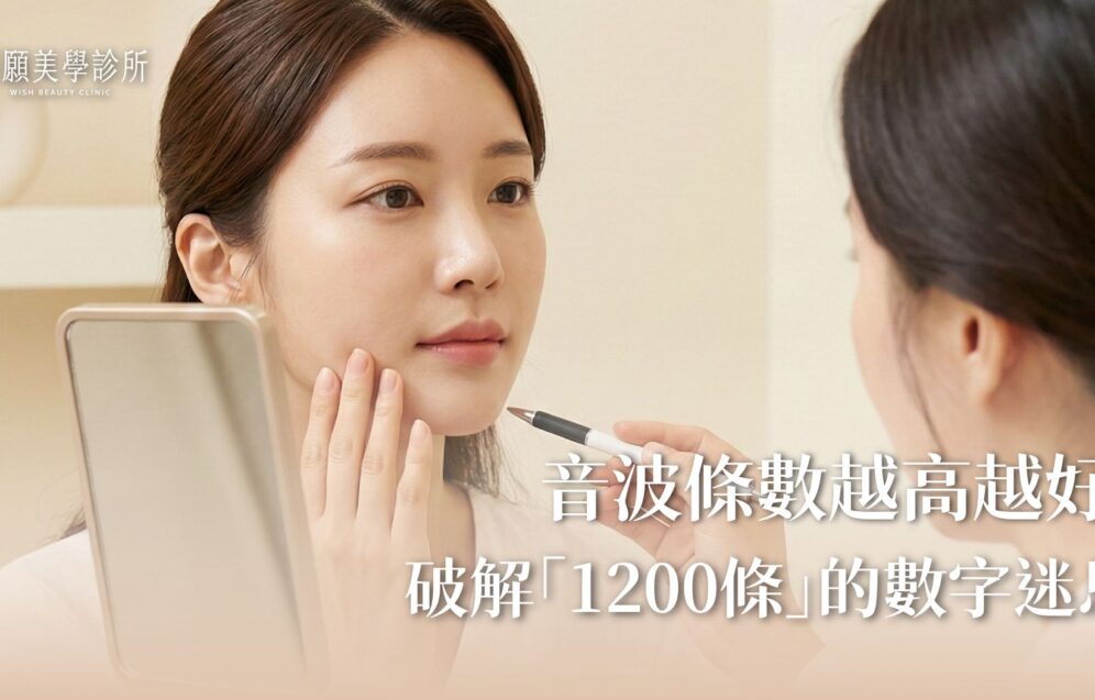 全臉音波要打幾條？破解1200條迷思！醫師揭密「發數覆蓋率」